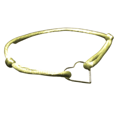 groen satijnen armband silver