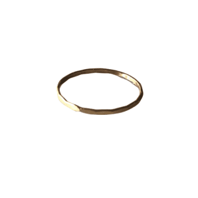 hammered gold ring