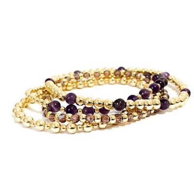 purple stack armbanden