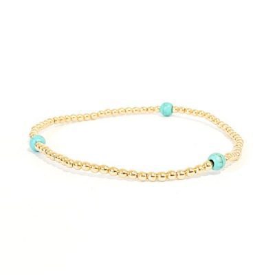 turquoise three armband gold