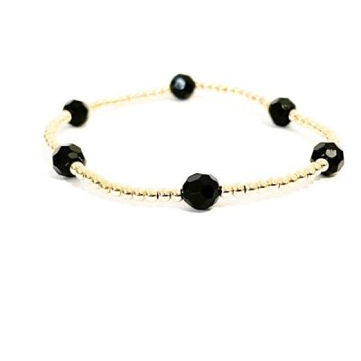 6 black armband gold