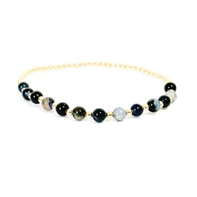 blue stone armband gold