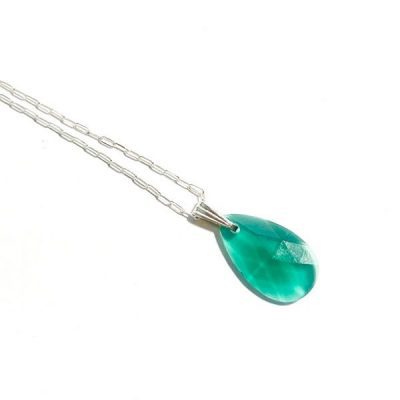 green silver ketting 50cm