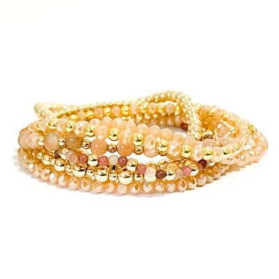 pink stack armbanden